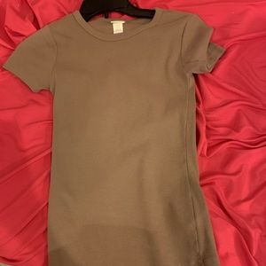 Brown tight shirt